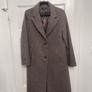 Ralph Lauren Brown Wool Coat